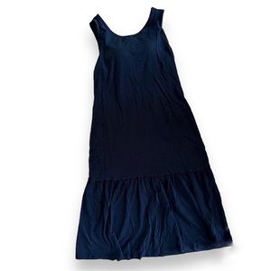Uniqlo Ruffle Tier Black Dress size XS